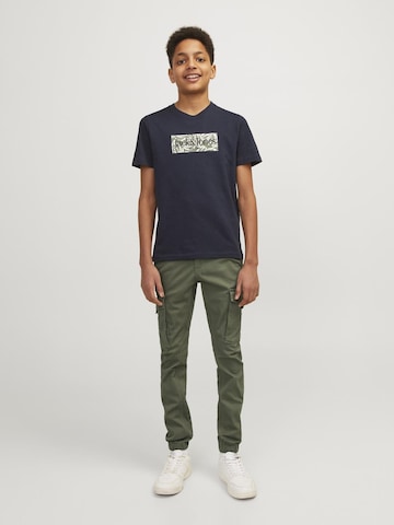 JACK & JONES MINI Tapered Trousers 'PAUL FLAKE' in Green