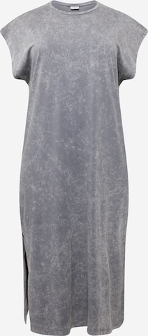 Noisy May Curve Dress 'NMRENA' in Grey: front