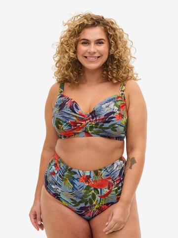 Swim by Zizzi Bikini 'Stania' in Blau: predná strana