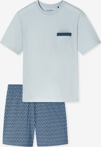 Pyjama court 'Comfort Nightwear' SCHIESSER en bleu : devant