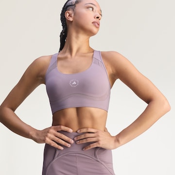 ADIDAS BY STELLA MCCARTNEY Bustier Sport-BH 'Power Impact' in Lila: Vorderseite