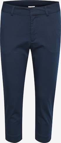 Coupe slim Pantalon 'Alea' Kaffe en bleu : devant