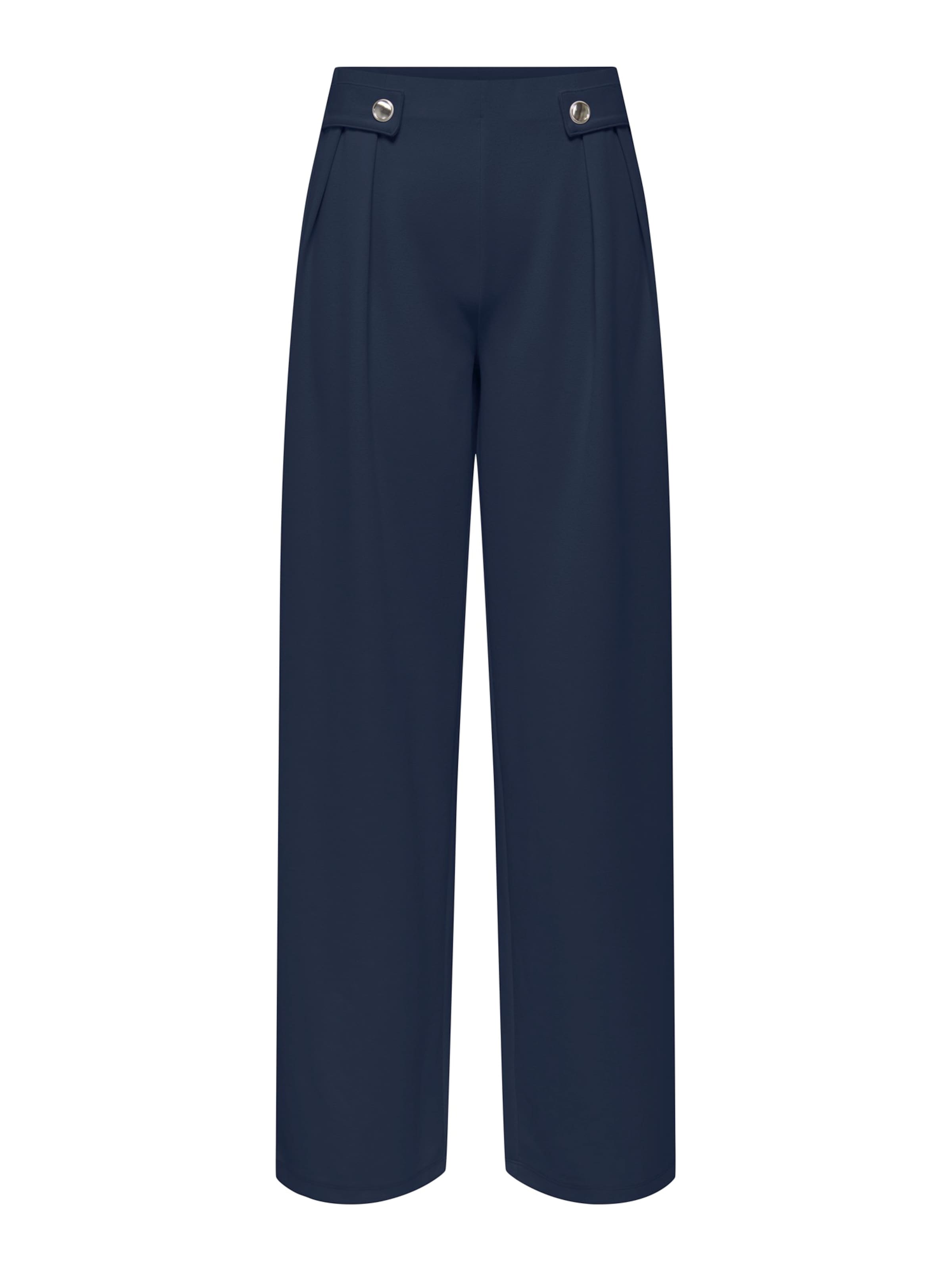 JDY Wide leg Bandplooibroek 'JDYLOUISVILLE' in Blauw: voorkant