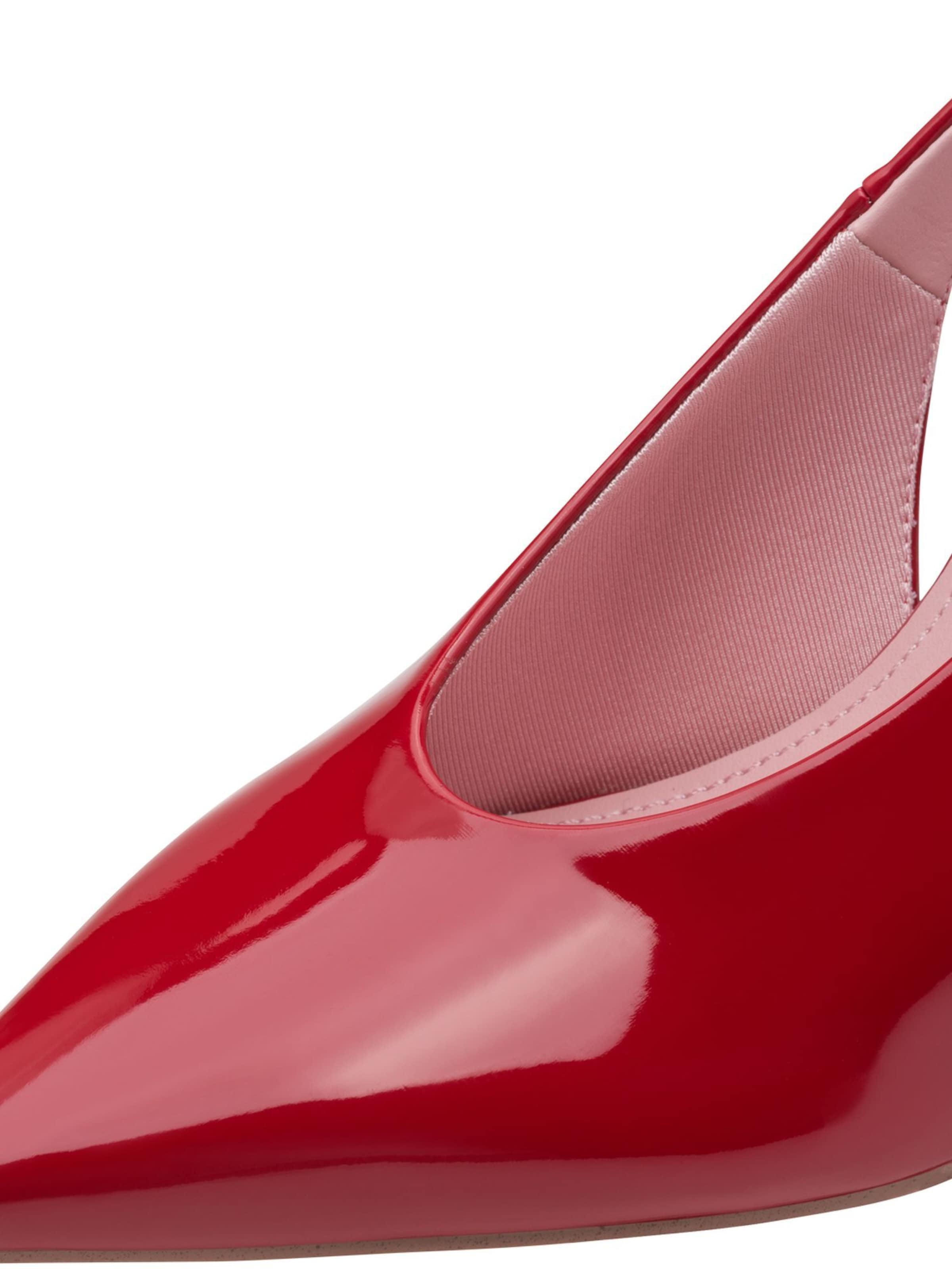 Escarpins à bride arrière Tamaris en rouge