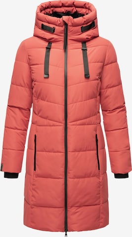 MARIKOO Winter coat 'Natsukoo XVI' in Pink: front