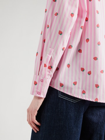 PIECES Blouse 'BERRY' in Pink
