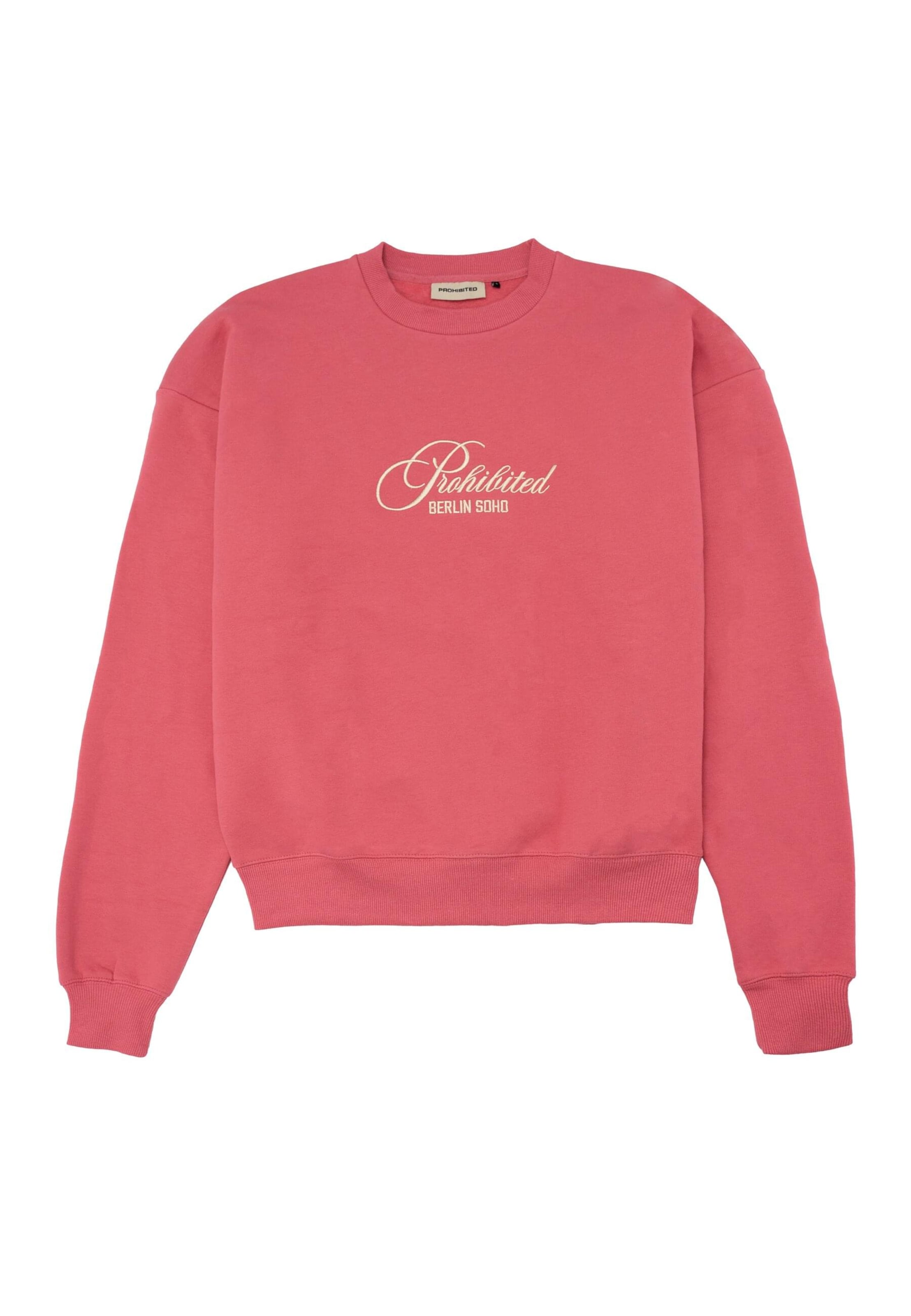 Prohibited Sweatshirt 'Bohemian' in Rood: voorkant