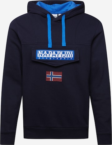 Sweat-shirt 'Burgee Win' NAPAPIJRI en bleu : devant