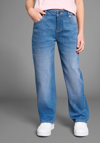 DELMAO Loosefit Jeans in Blau: Vorderseite