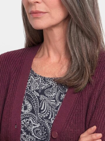 Goldner Knit cardigan in Purple