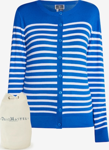 DreiMaster Maritim Gebreid vest in Blauw: voorkant