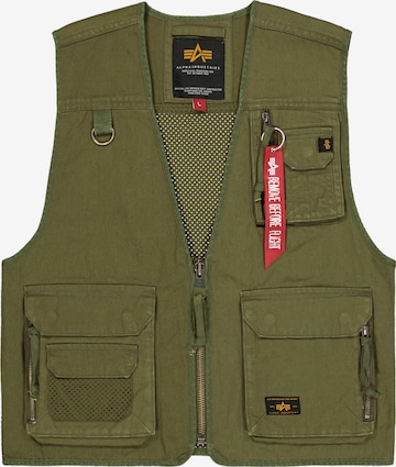 Gilet ALPHA INDUSTRIES en vert : devant