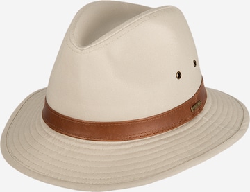 Hatland Hat 'Bushwalker' in White: front