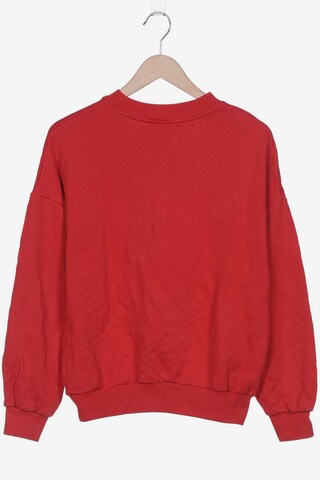 Bershka Sweatshirt & Zip-Up Hoodie in S in Red