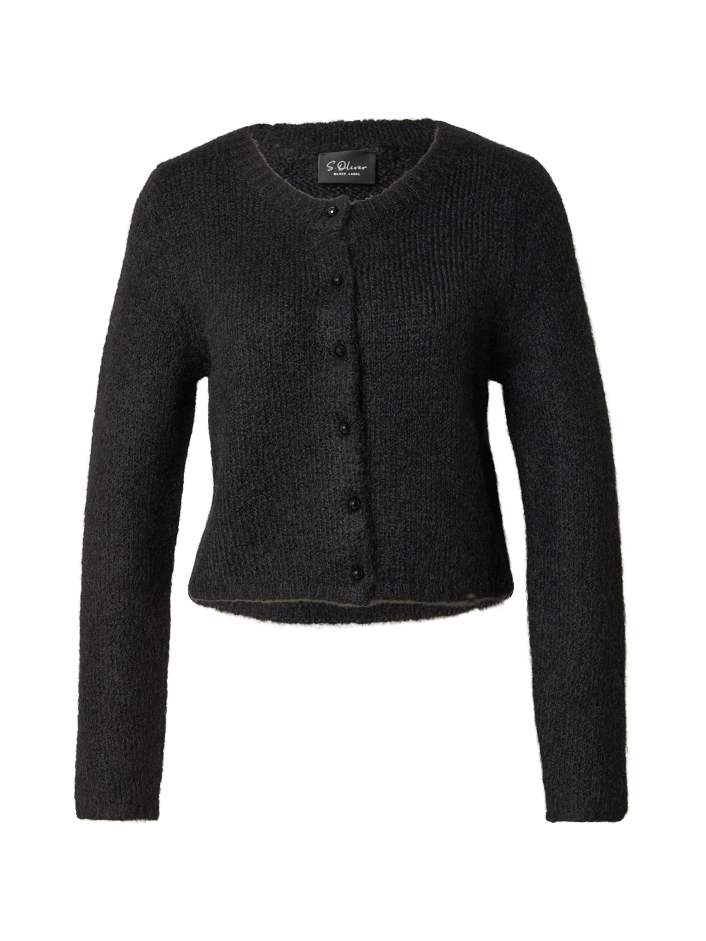 Cardigan s.Oliver en noir : devant