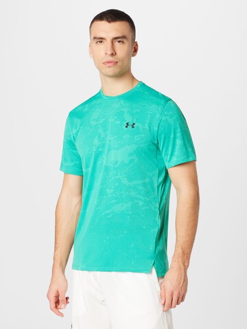 zaļš UNDER ARMOUR Sporta krekls: no priekšpuses
