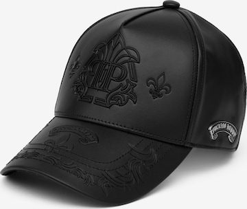 Philipp Plein - Boné 'Gothic Plein' em preto: frente