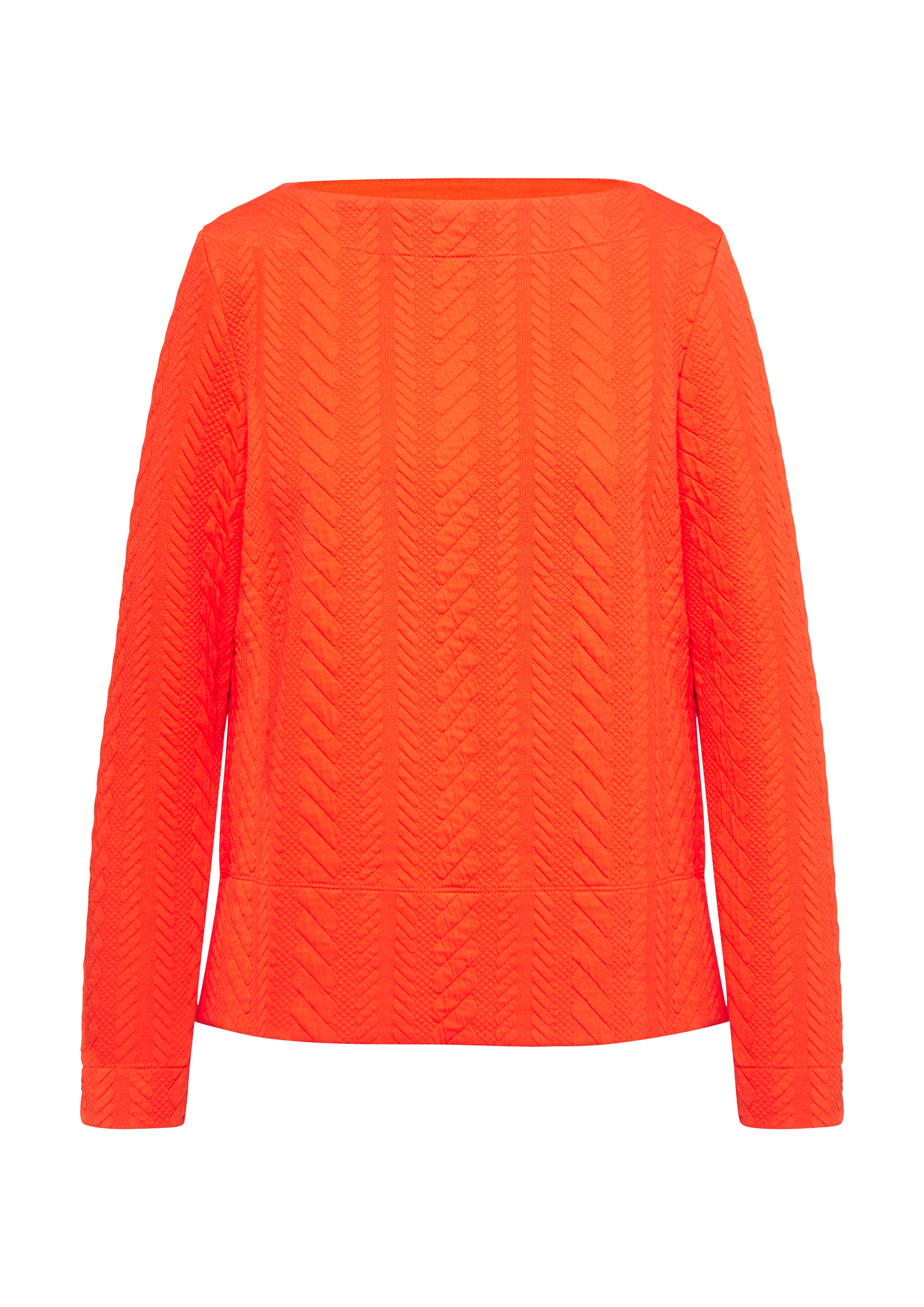 s.Oliver Sweatshirt in Oranje: voorkant