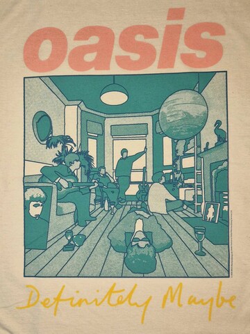 Oasis Shirt 'Oasis Definitely Maybe Album T-Shirt' in Wit