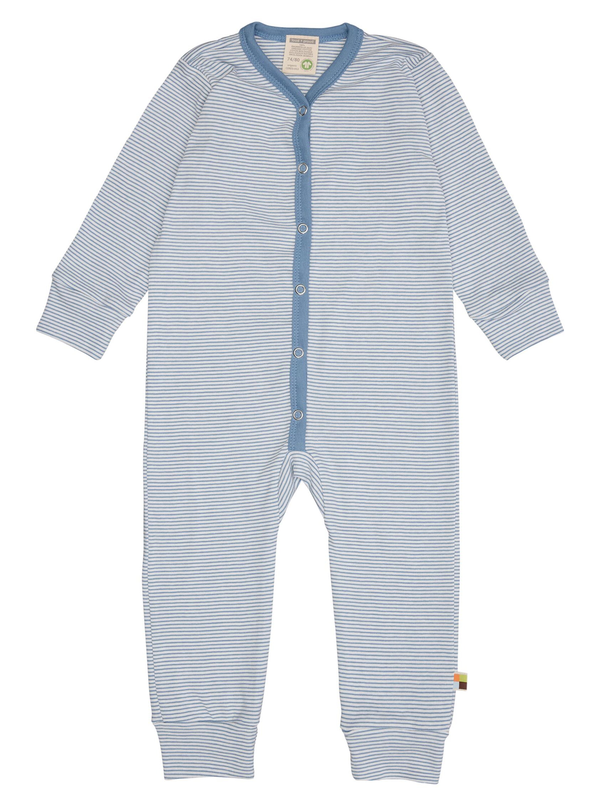 loud + proud Schlafanzug‌‌‌‌‌ in Blau: Vorderseite