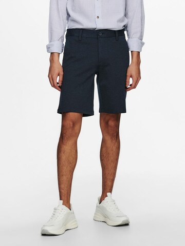 Only & Sons Regular Shorts 'Mark' in Blau: predná strana