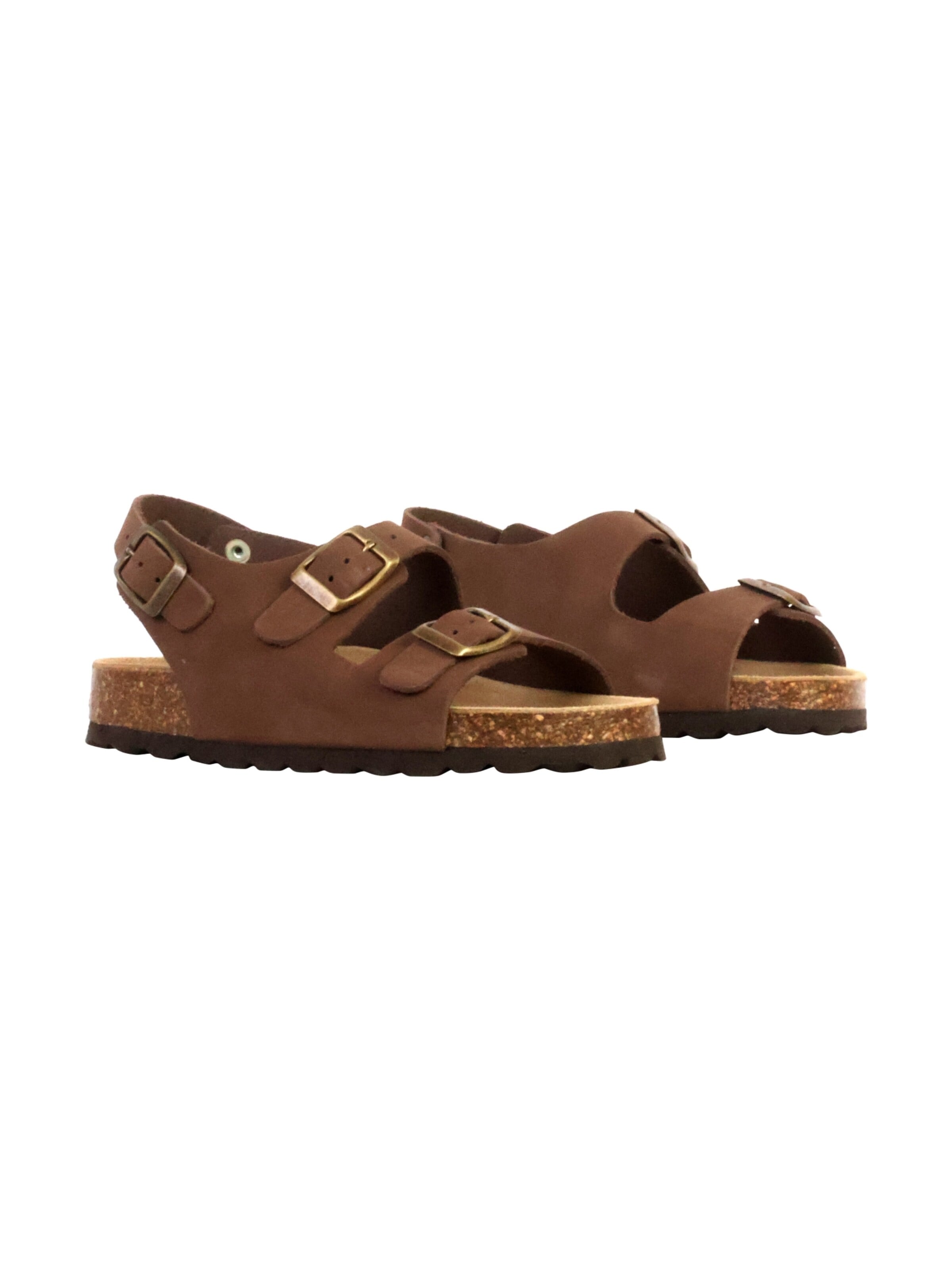 The Divine Factory Huisschoenen 'Kinder-Lederpantolette Noga Mistraly BS Edge' in Bruin
