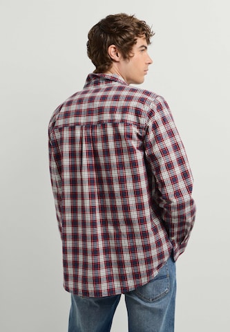 Pepe Jeans - Ajuste confortable Camisa 'Rochester' en rojo