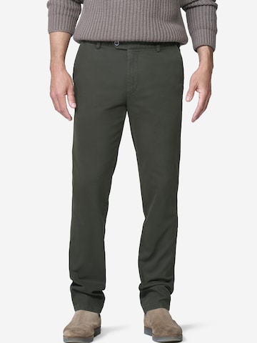 Regular Pantalon chino 'Oslo 2-3616' MEYER en vert : devant