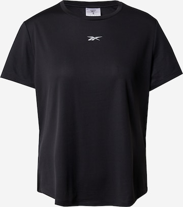 Reebok - Camisa funcionais em preto: frente