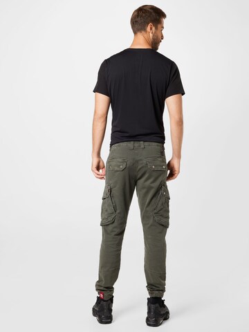 ALPHA INDUSTRIES Tapered Cargobroek 'Combat' in Grijs