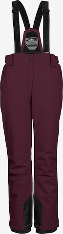 KILLTEC Boot cut Workout Pants in Purple: front