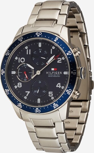 TOMMY HILFIGER Analoog horloge in de kleur Navy / Zwart / Zilver / Wit, Productweergave