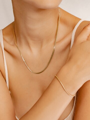Hey Happiness Kette 'Snake' in Gold: Vorderseite