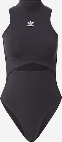 ADIDAS ORIGINALS Shirt Bodysuit in Black: front