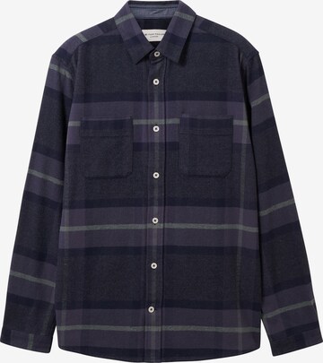 TOM TAILOR Regular fit Button Up Shirt in Blue: front