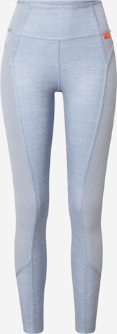 NIKE Skinny Workout Pants 'One Luxe' in Grey: front
