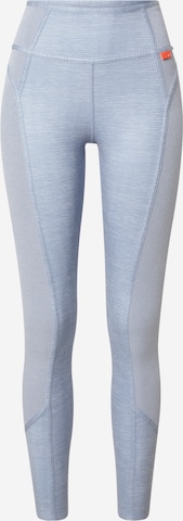 NIKE Skinny Sportbroek 'One Luxe' in Grijs: voorkant