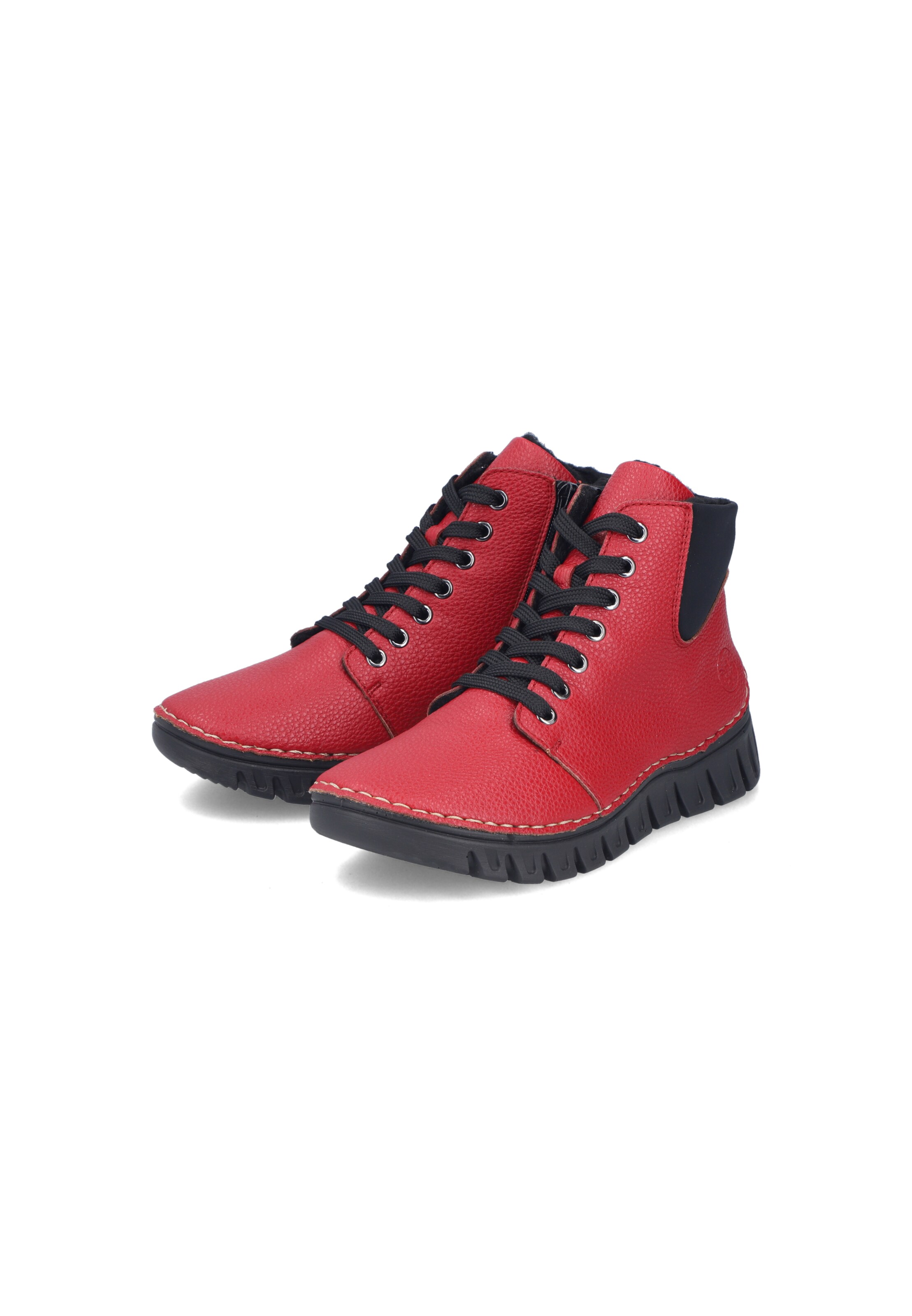 Bottes à lacets Rieker en rouge
