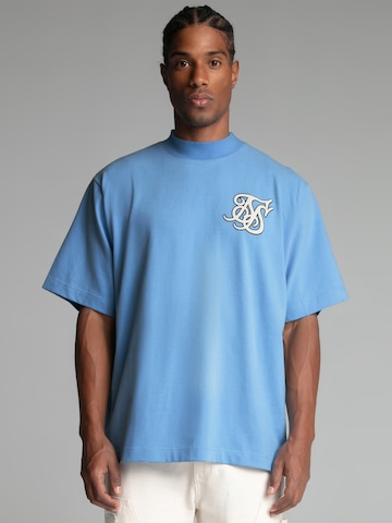 Maglietta di SikSilk in blu: frontale