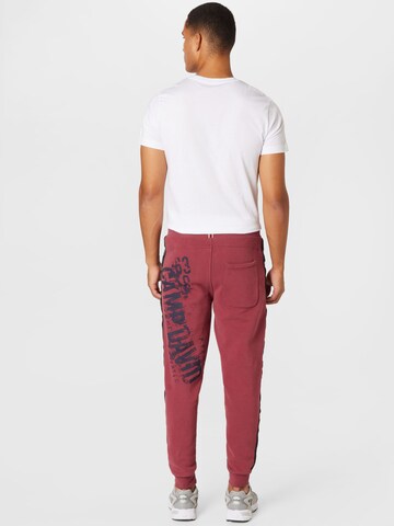 CAMP DAVID Tapered Pants in Red