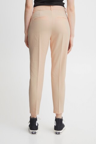 ICHI - Slimfit Calças chino 'LEXI' em laranja