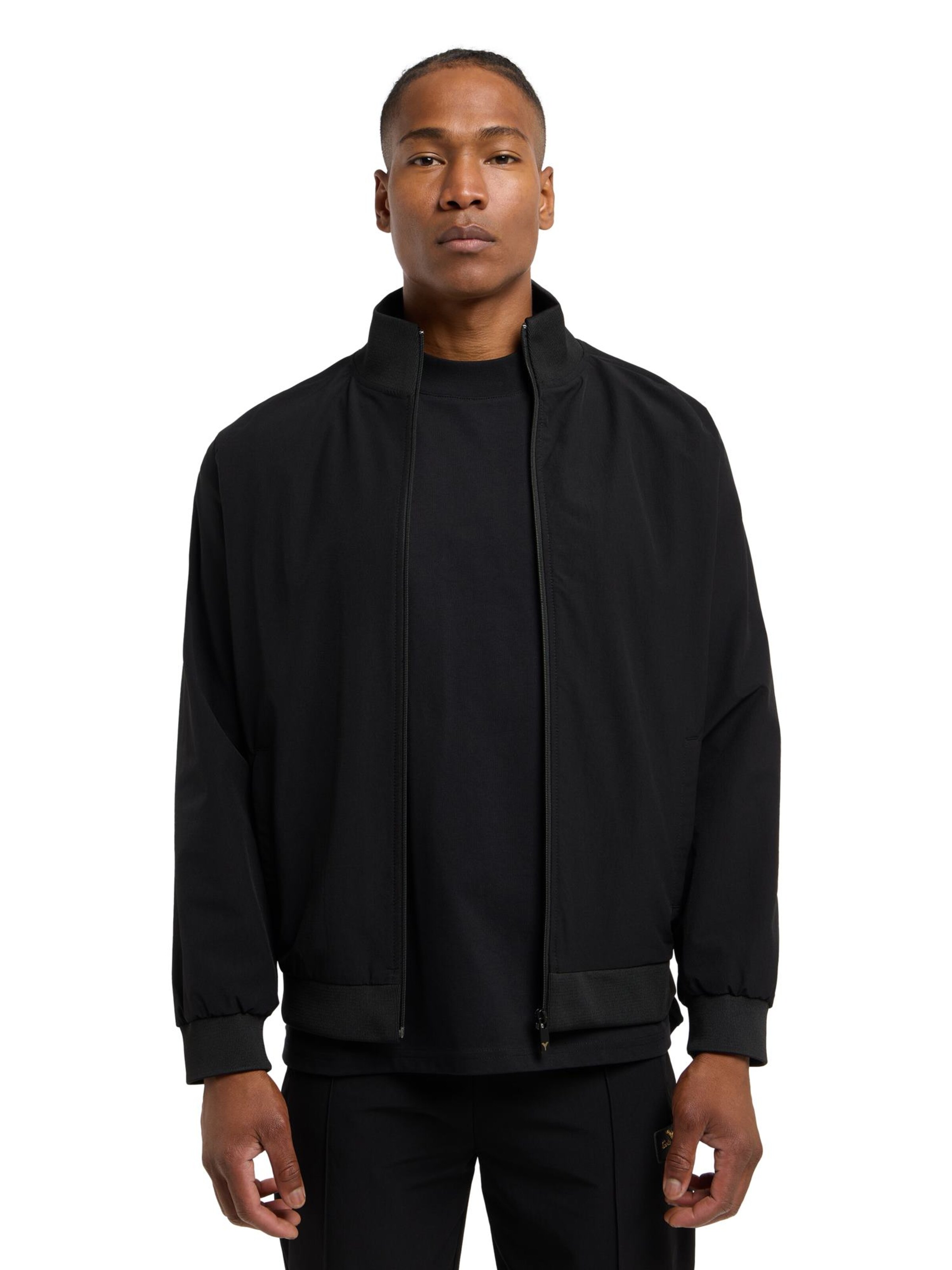 Carlo Colucci Sweat jacket 'Dobler' in Black: front