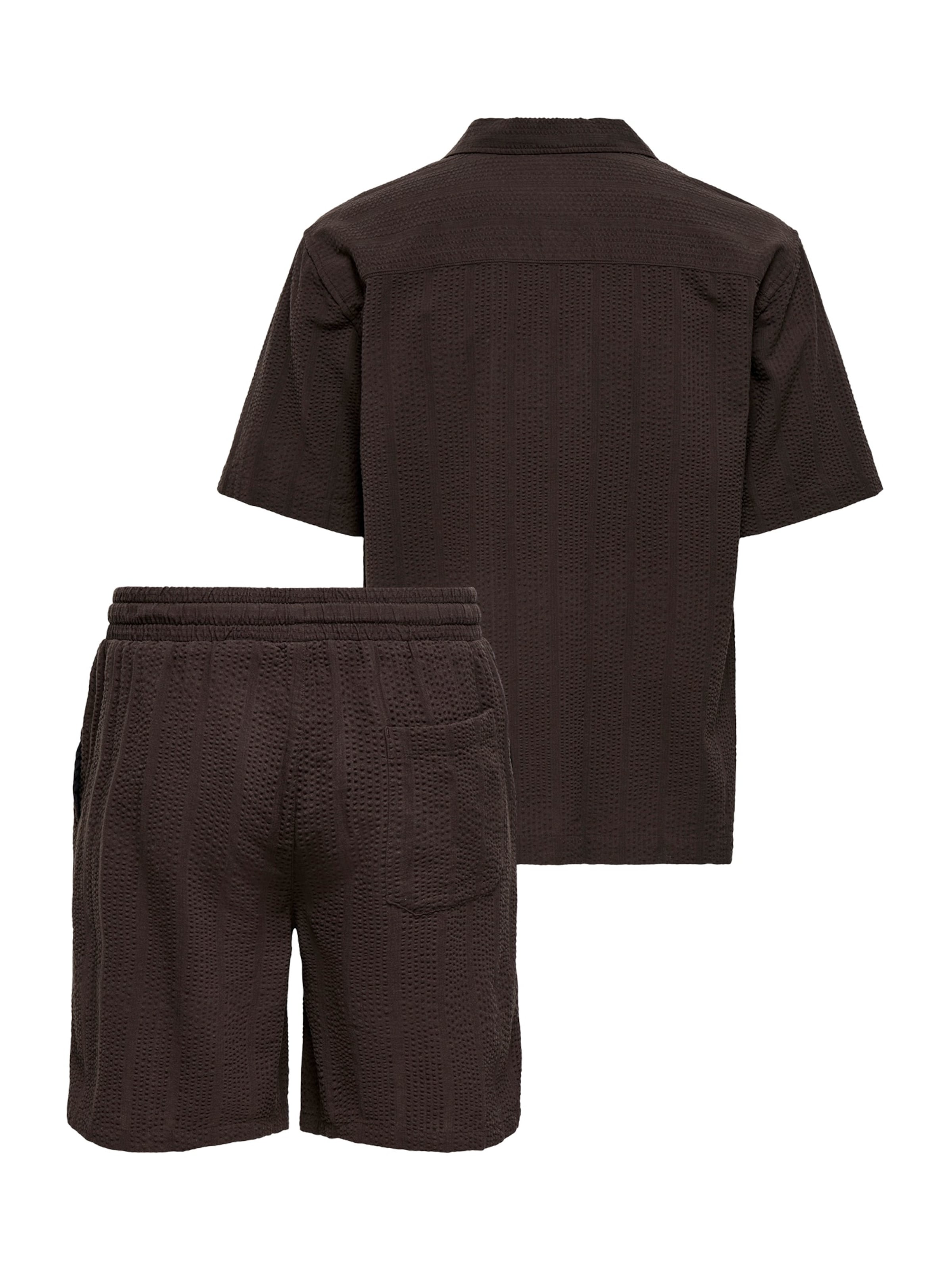 Coupe regular Chemise 'ONSCRUZ' Only & Sons en noir
