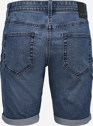 Regular Jean Only & Sons en bleu