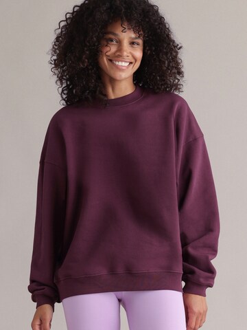 Hey Honey Sweatshirt 'Rise and Shine' in Purple: front