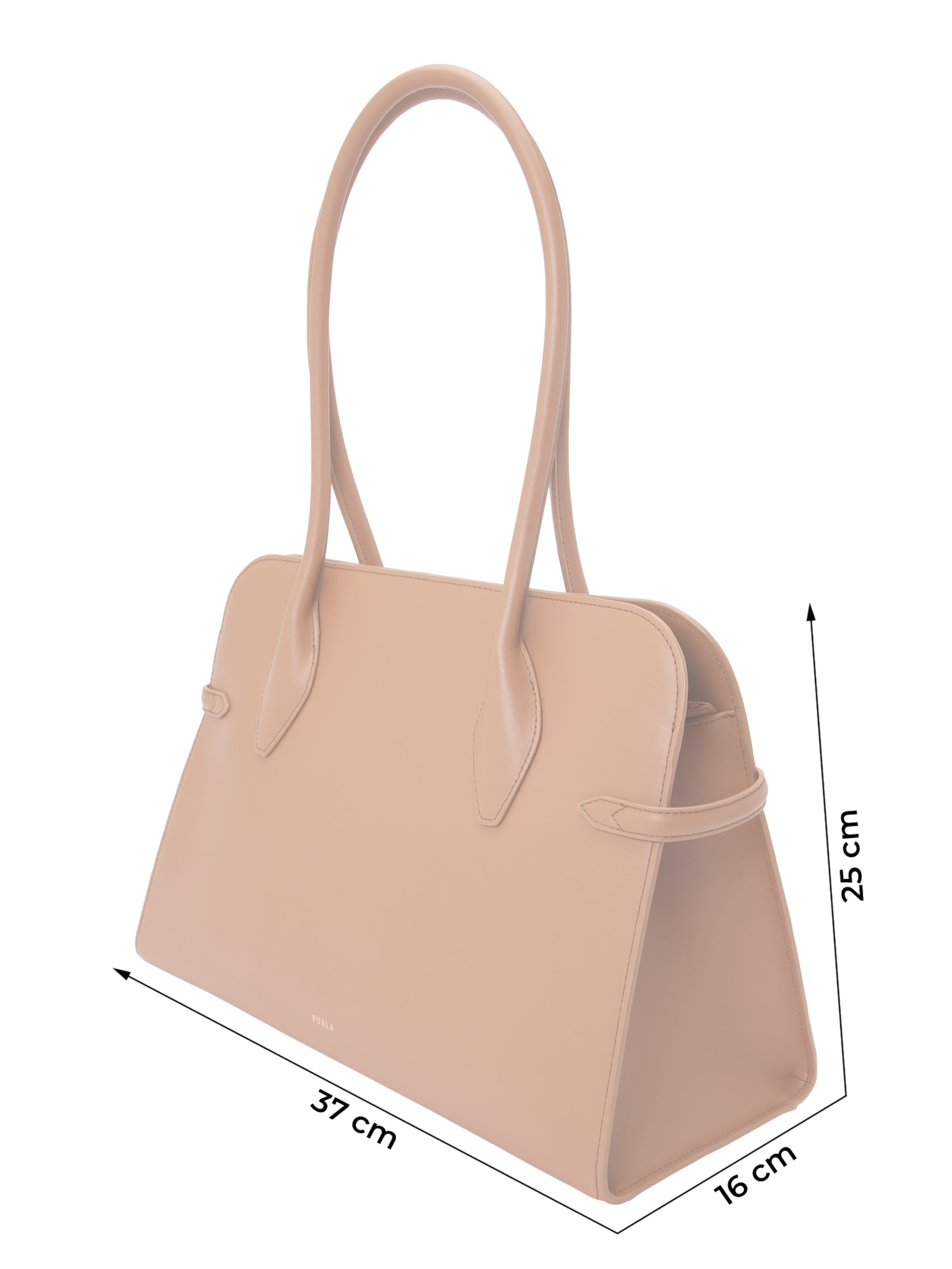 FURLA - Mala de ombro 'GOCCIA' em castanho