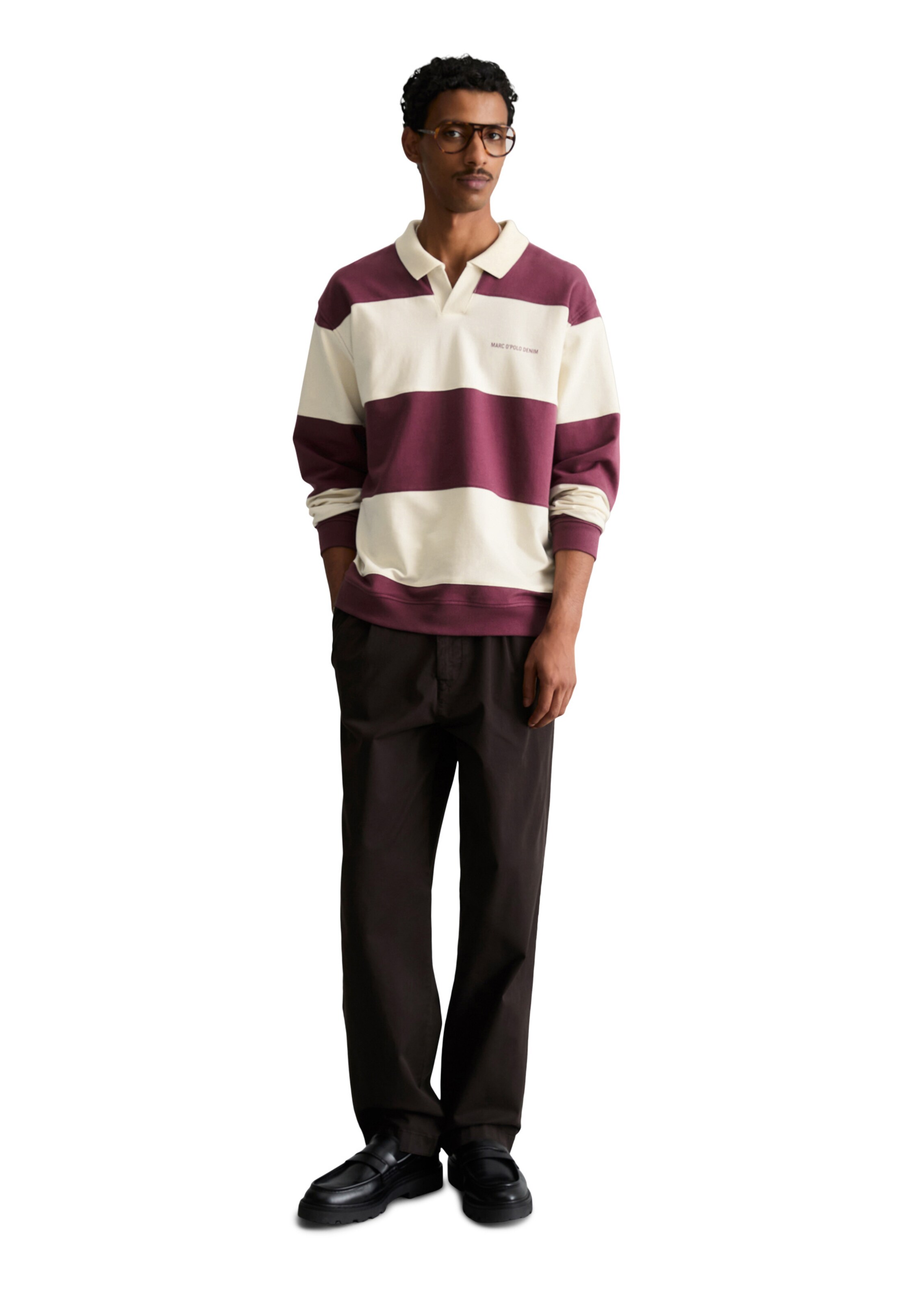 Marc O'Polo DENIM Sweatshirt in Lila: Vorderseite