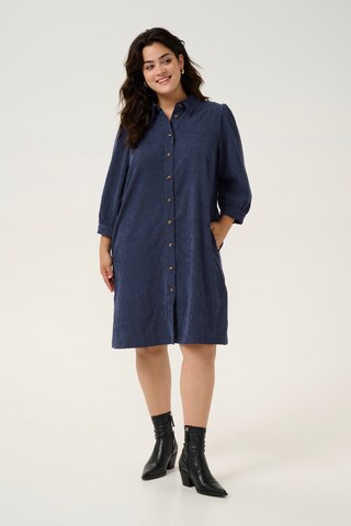 KAFFE CURVE Shirt dress 'Verana' in Blue
