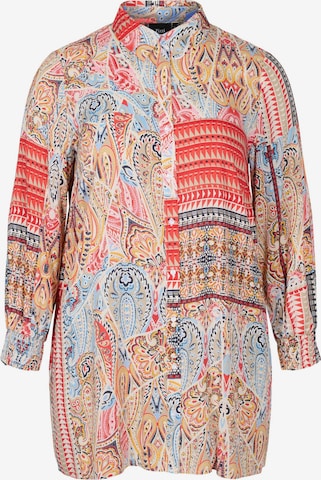 Zizzi Blouse 'Maya' in Gemengde kleuren: voorkant