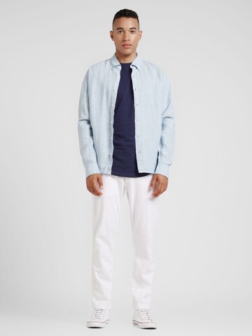 Abercrombie & Fitch Regular fit Overhemd in Blauw